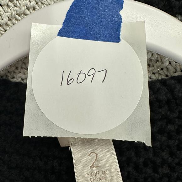 Chicos Womens Chunky Knit Sweater Size 2 US L Metallic Striped‎ - Picture 8 of 8